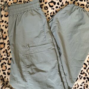 Misha Urban Vladia Spray Cargo Jogger Pants olive Green Small Drawstring